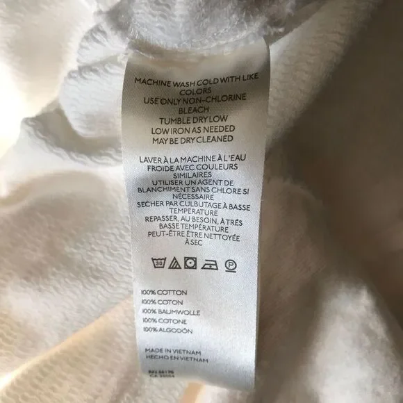 We the Free People SZ Med White short sleeve crop top exposed hem Denmark polo - Picture 4 of 4